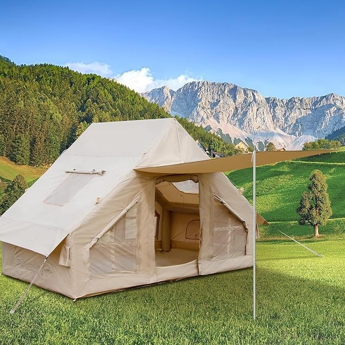 Inflatable camping tent family tent