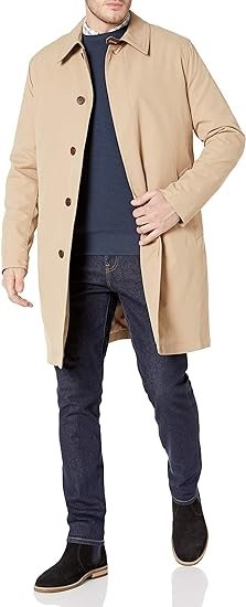 Cole Haan Men's Waterproof Rain Jacket with Removable Liner