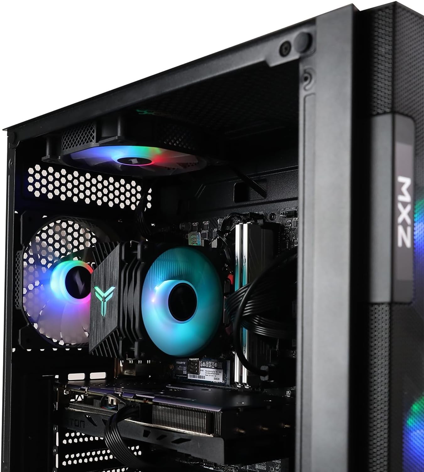 MXZ Gaming PC Computer I5 11600KF, RTX4060Ti, 8GB*2 DDR4, NVME M2 1T, 6RGB Fans,Windows 11 Pro Ready to use, Gamer Desktop Computer(I5 11600F| RTX4060Ti)