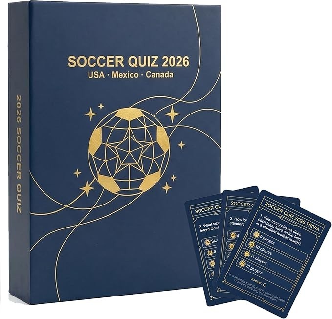 Soccer Cards Trivia Game for World Cup 2026 – 200 Question Cards for Adults, Teens & Families | World Cup 2026 Merchandise for Watch Parties & Game Night