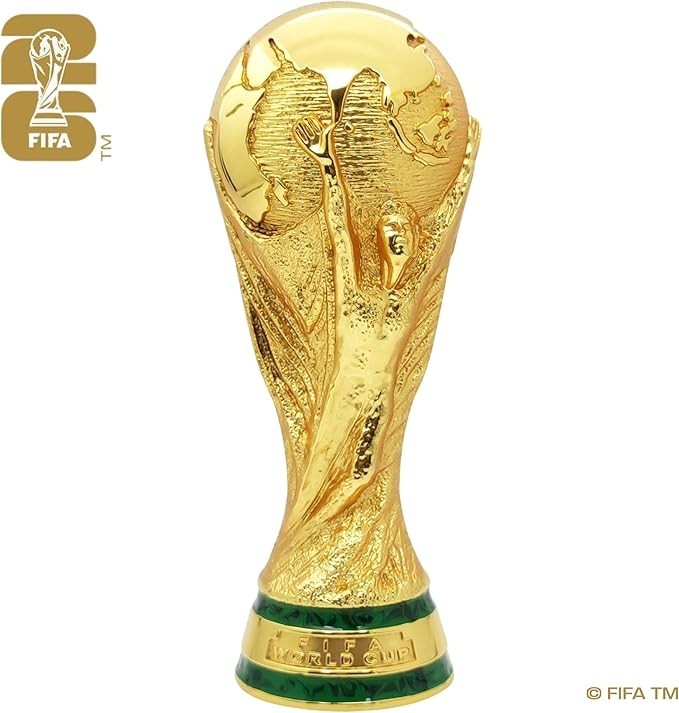 Official FIFA World Cup 2026 Edition - 5.9 inch 3D Trophy - Timeless Collector’s Item - Premium Weighted Zinc Alloy - Built to Last; Perfect for Desk Display, Office Décor, or Football Memorabilia