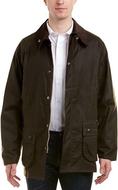 Barbour Men's Classic Bedale Wax Jacket, Olive