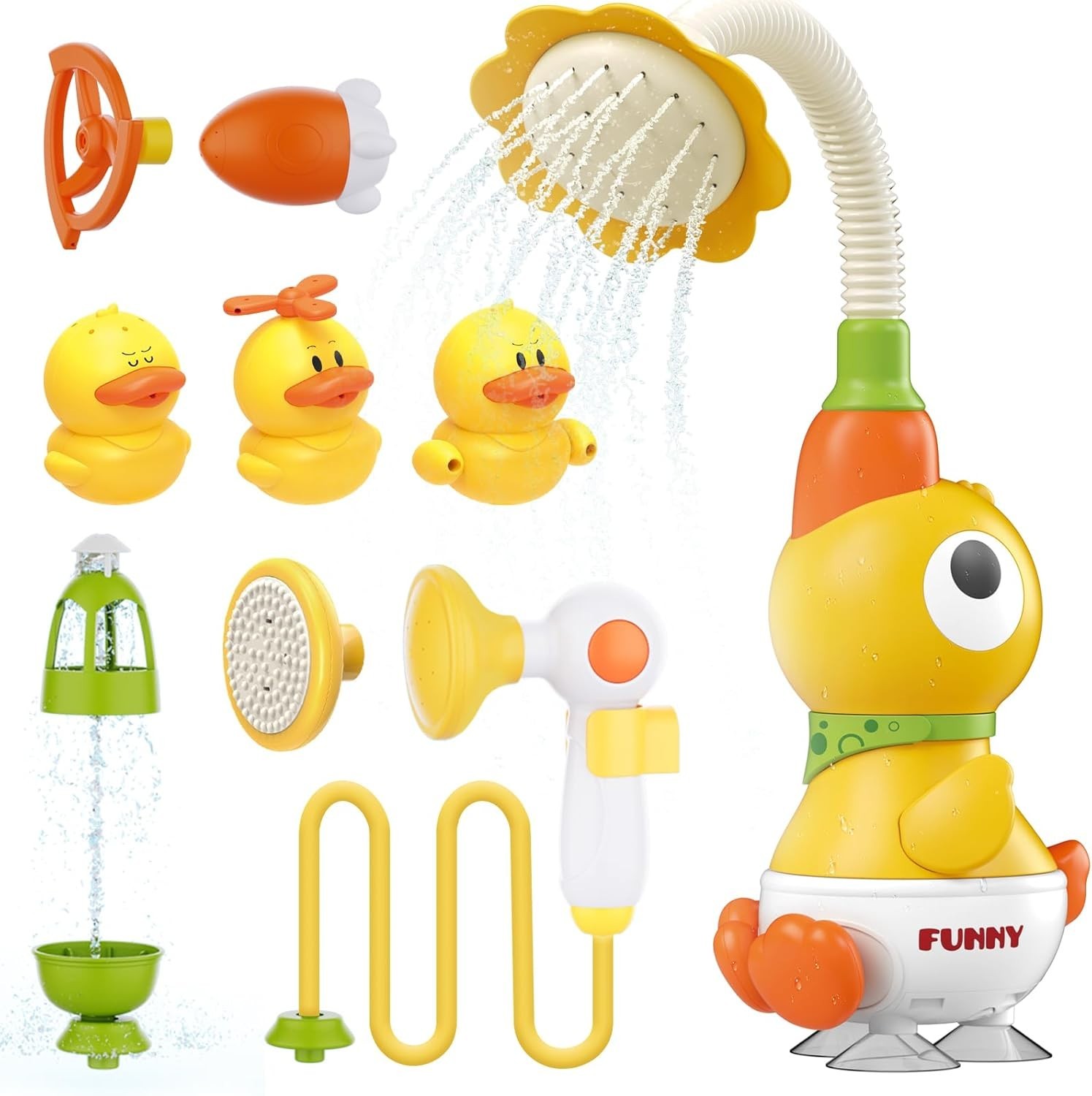9-in-1 Duckie Toddler Bath Toys
