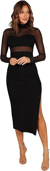 Petal & Pup Women's Farrow Long Sleeve Midi Dress