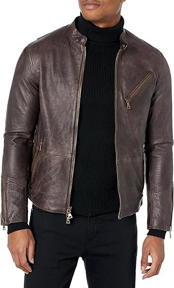 John Varvatos Men's Conner Racing Jacket