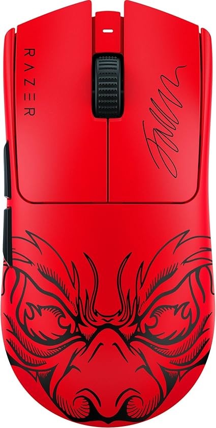 Razer Viper V3 Pro Wireless Esports Gaming Mouse: Symmetrical - 54g Lightweight - 8K Polling - 35K DPI Optical Sensor - Gen3 Optical Switches - 8 Programmable Controls - 95 Hr Battery - Faker Edition