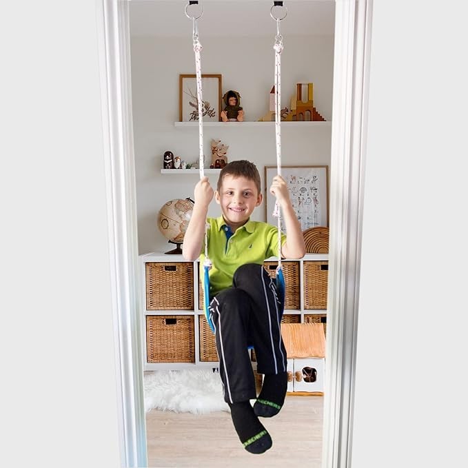 DreamGYM Indoor Swing and Play Set Ladder Bar Combo
