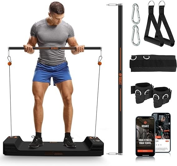 SQUATZ Apollo Mini Board: Resistance Smart Home Gym Cable Machine