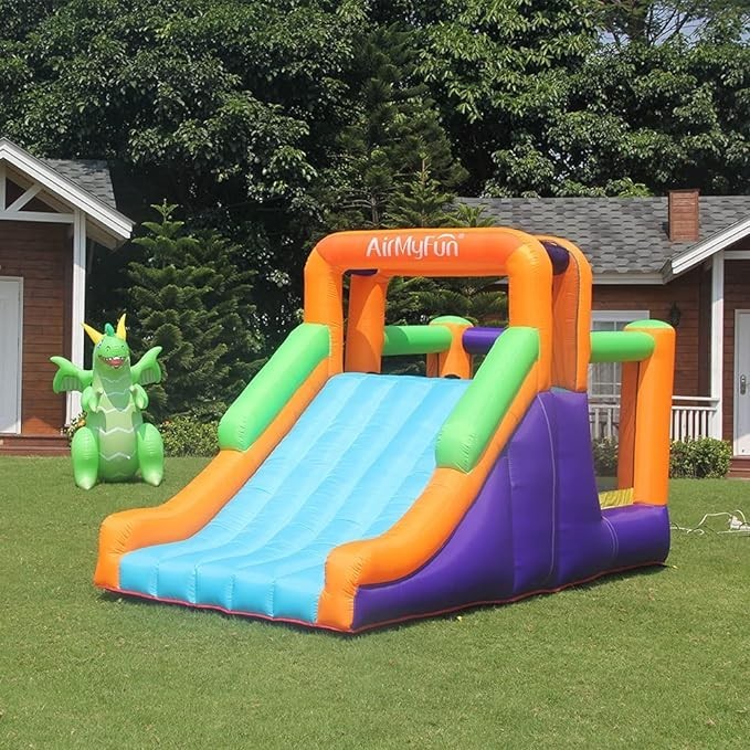 Bounce House with Slide Inflatable Durable Sewing Jumping Castle