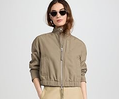 Vince Women's Cropped Bomber Jacket