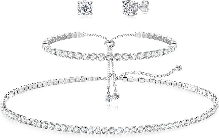 Haxiya Sterling Silver Necklace Bracelet