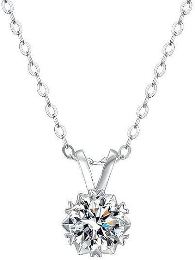 GSBLUNIE Women's Diamond Pendant Necklace