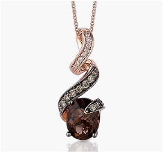LeVian Women's Diamond and Gemstone Pendant Necklace in 14k White or Rose Gold``