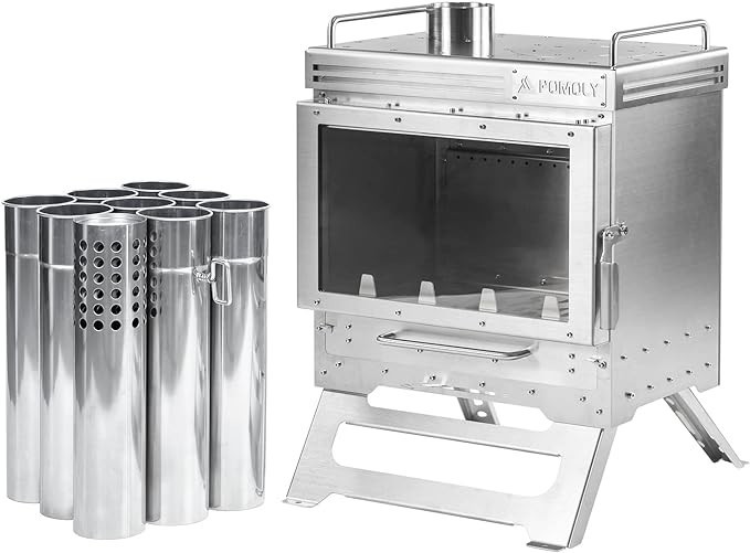 Dweller Max 2.0 stainless steel wood stove, outdoor thermal tent camping supplies