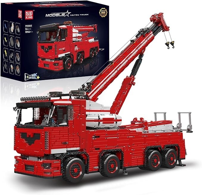 Mold King 19008 MOC Heavy Duty Crane Truck Building Block Set