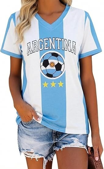 Soccer Cup 2026 Shirt Women Mexico Shirts Brazil Jersey Funny Soccer Graphic Jerseys Y2k V Neck T Shirts