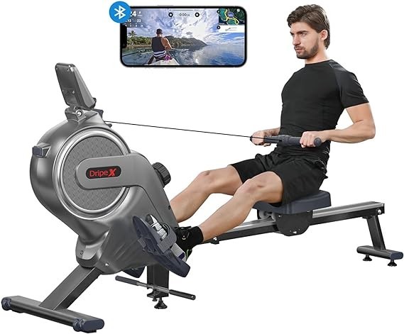 Magnetic Rowing Machine, Dripex Home Bluetooth Rowing Machine