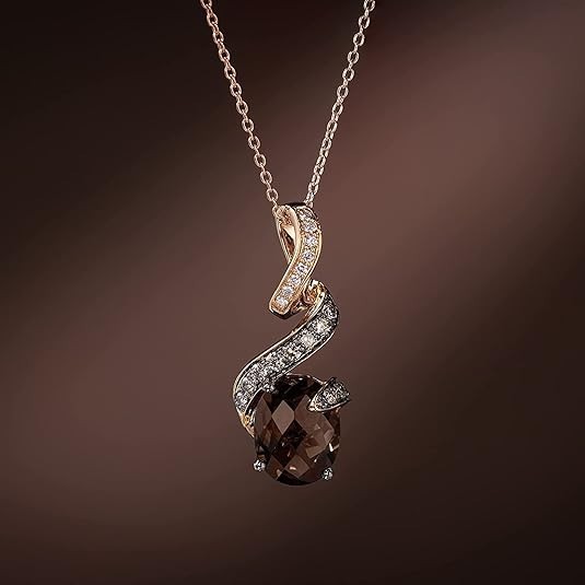 LeVian Women's Diamond and Gemstone Pendant Necklace in 14k White or Rose Gold