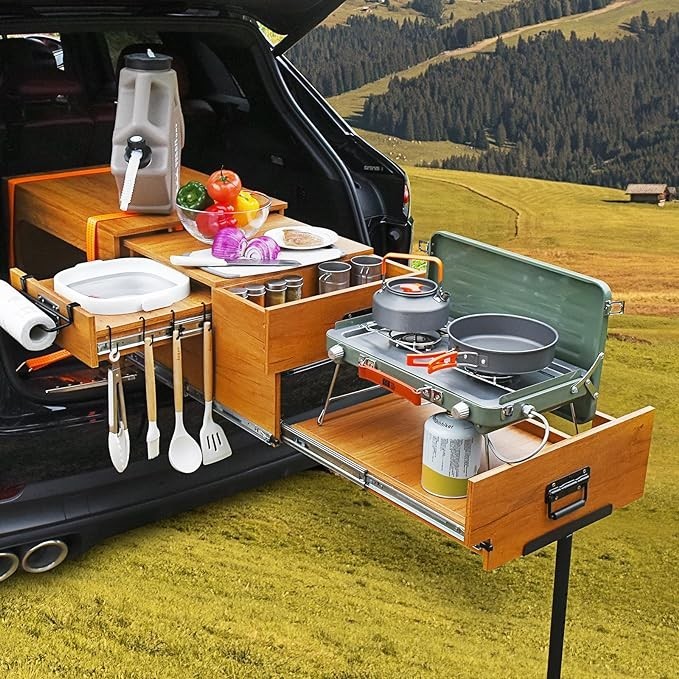 GADFISH Overland camping kitchen, vehicle camping table